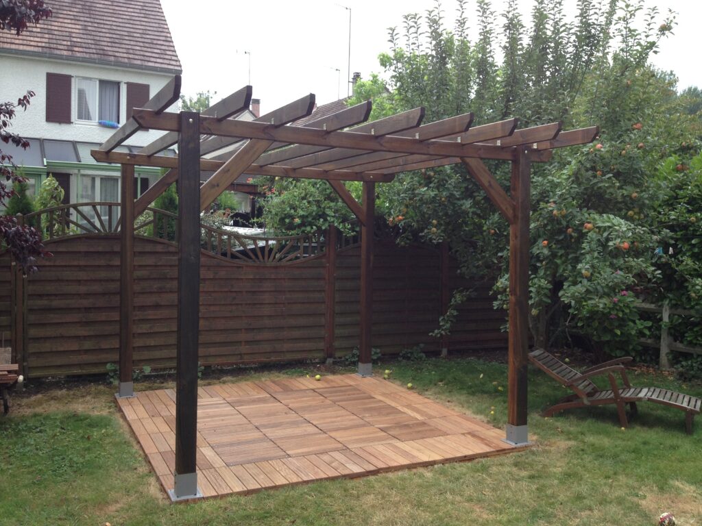 pergola en bois ile de france menuiserie perif