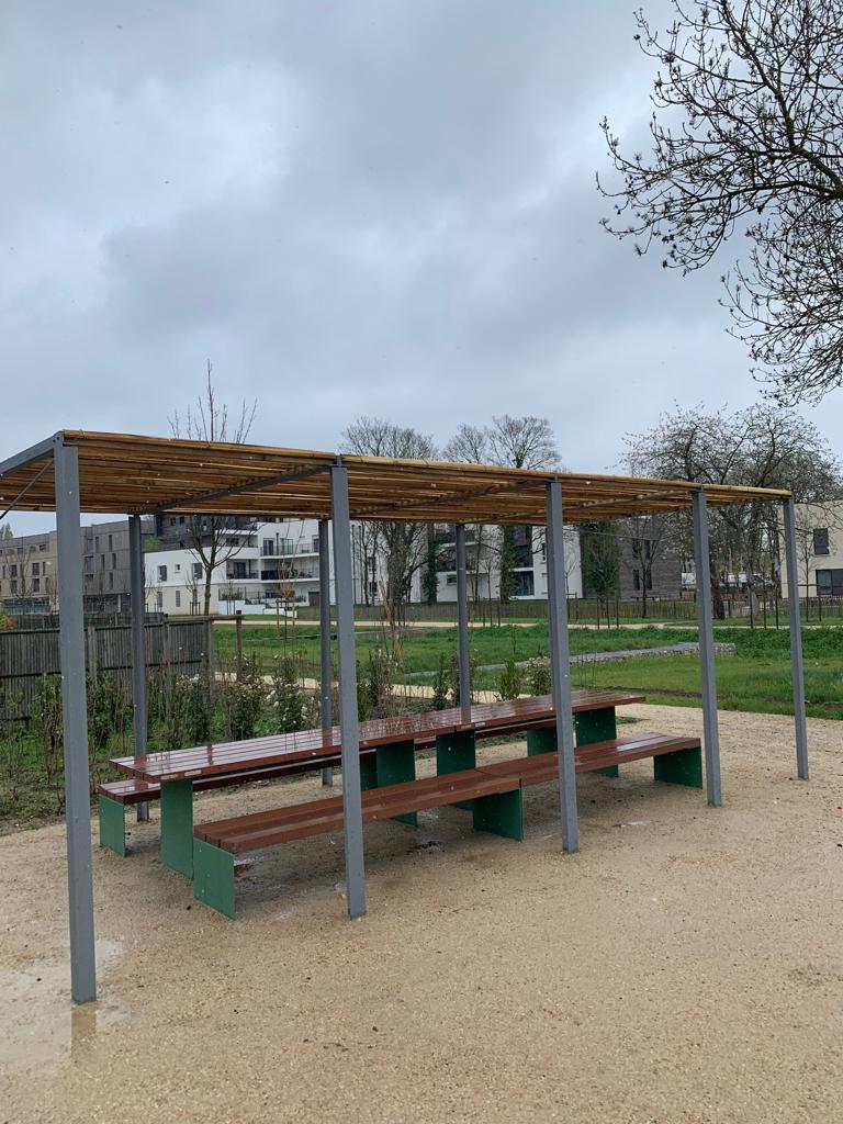 pergola en bois robinier bessancourt ile de france menuiserie perif