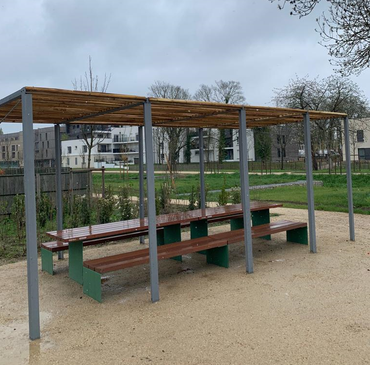 pergola en bois robinier bessancourt ile de france menuiserie perif